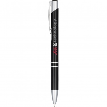 Logotrade promotional merchandise image of: Moneta anodized aluminium click ballpoint pen