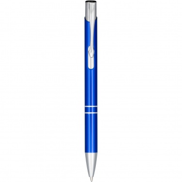 Logo trade advertising products picture of: Moneta anodized aluminium click ballpoint pen