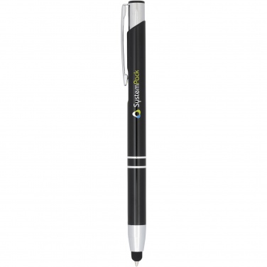 Logo trade advertising product photo of: Moneta anodized aluminium click stylus ballpoint pen