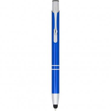 Logo trade promotional merchandise photo of: Moneta anodized aluminium click stylus ballpoint pen