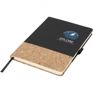 Logo trade corporate gifts picture of: Evora A5 cork thermo PU notebook