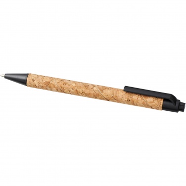 Logo trade promotional gift photo of: Midar cork and wheat straw ballpoint pen