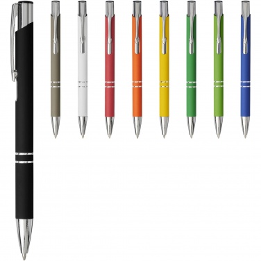 Logotrade promotional item image of: Moneta soft touch ballpoint pen