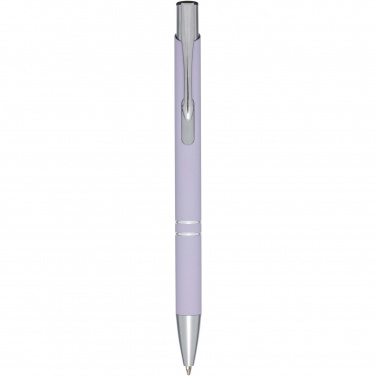 Logo trade promotional items image of: Moneta soft touch ballpoint pen