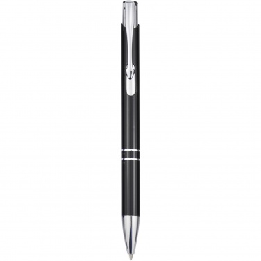 Logo trade business gift photo of: Moneta aluminium click ballpoint pen (black ink)