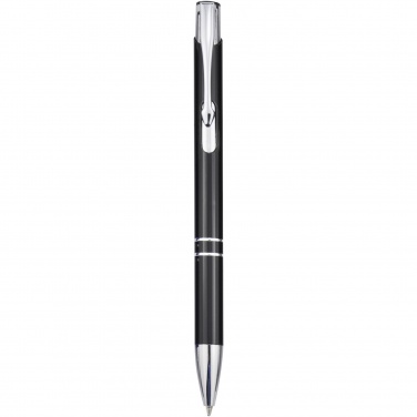 Logo trade promotional products image of: Moneta aluminium click ballpoint pen