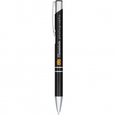 Logo trade promotional product photo of: Moneta anodized aluminium click ballpoint pen