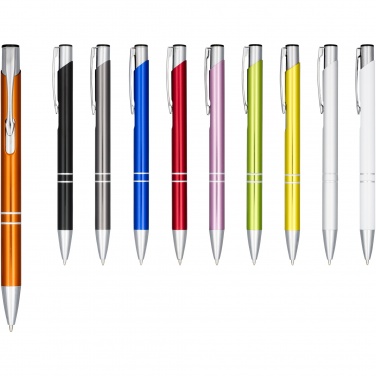 Logotrade promotional item picture of: Moneta anodized aluminium click ballpoint pen