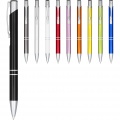 Moneta anodized aluminium click ballpoint pen, Lime