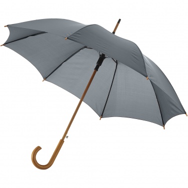 Logo trade promotional gifts picture of: Kyle 23" auto open umbrella wooden shaft and handle