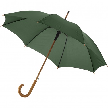 Logotrade promotional product image of: Kyle 23" auto open umbrella wooden shaft and handle