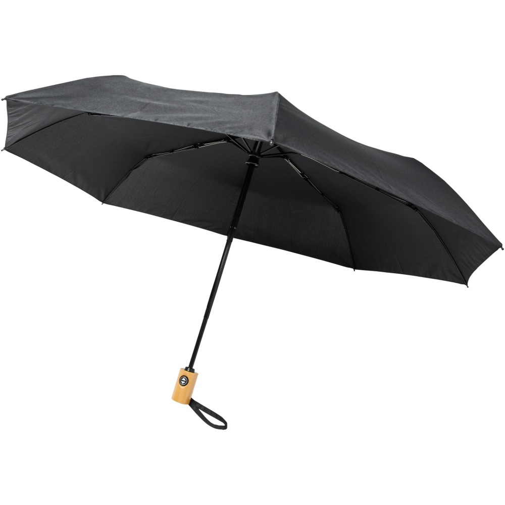 Logo trade promotional items picture of: Bo 21" foldable auto open/close recycled PET umbrella