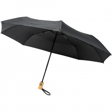 Logo trade corporate gifts image of: Bo 21" foldable auto open/close recycled PET umbrella