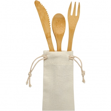 Logo trade corporate gifts picture of: Celuk bamboo cutlery set