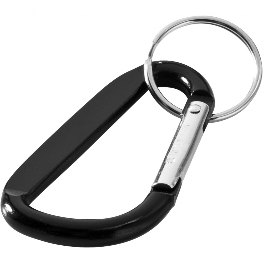 Logo trade advertising product photo of: Timor carabiner keychain