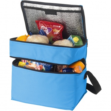 Logo trade promotional gifts image of: Oslo 2-zippered compartments cooler bag 13L