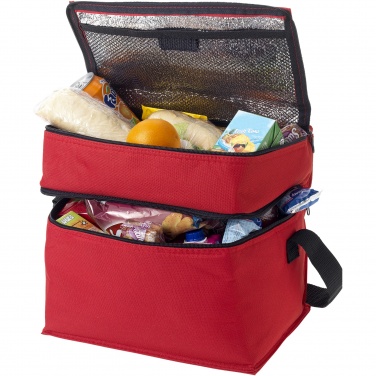 Logo trade promotional giveaways picture of: Oslo 2-zippered compartments cooler bag 13L