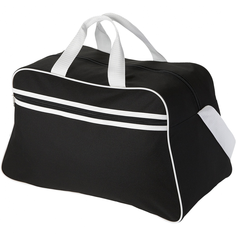 Logo trade promotional products picture of: San Jose 2-stripe sports duffel bag 30L