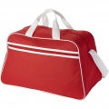 San Jose 2-stripe sports duffel bag 30L, Red / White