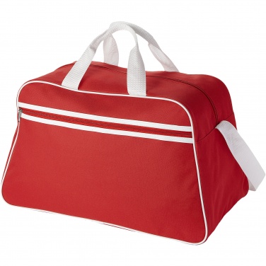 Logo trade business gifts image of: San Jose 2-stripe sports duffel bag 30L