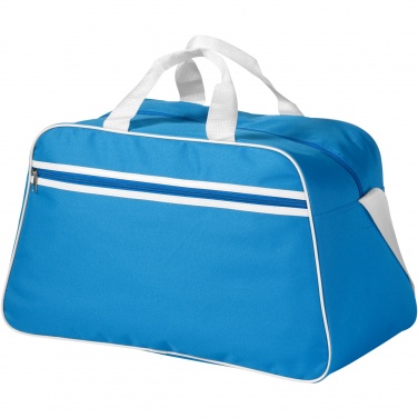 Logo trade corporate gift photo of: San Jose 2-stripe sports duffel bag 30L