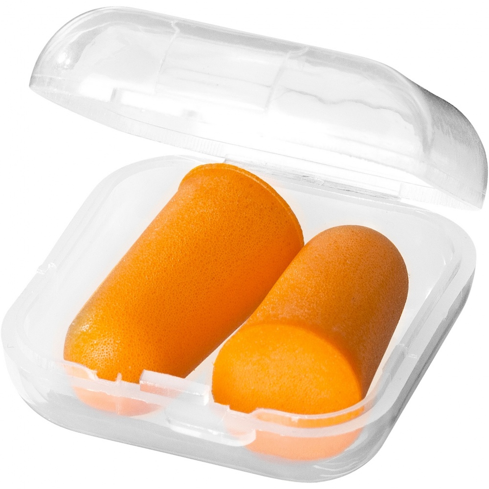 Logo trade advertising products image of: Serenity earplugs with travel case