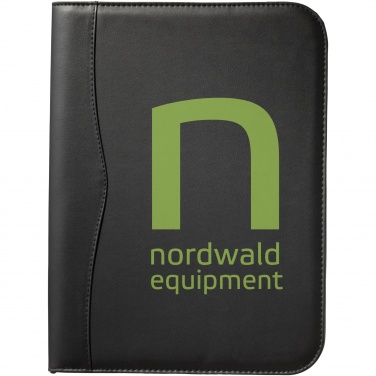 Logo trade promotional merchandise image of: Ebony A4 zippered portfolio