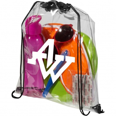 Logotrade promotional merchandise image of: Lancaster transparent drawstring bag 5L