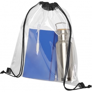 Logotrade promotional giveaway image of: Lancaster transparent drawstring bag 5L