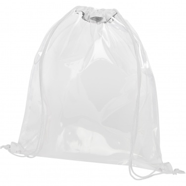 Logo trade promotional items image of: Lancaster transparent drawstring bag 5L