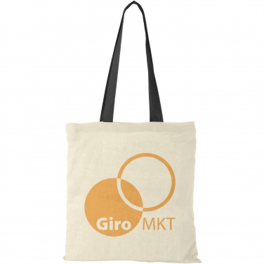 Logo trade promotional items picture of: Nevada 100 g/m² cotton tote bag coloured handles 7L