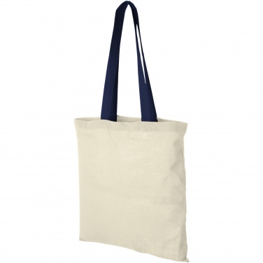 Logotrade promotional product image of: Nevada 100 g/m² cotton tote bag coloured handles 7L