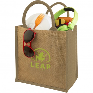 Logo trade promotional giveaways image of: Chennai jute tote bag 16L