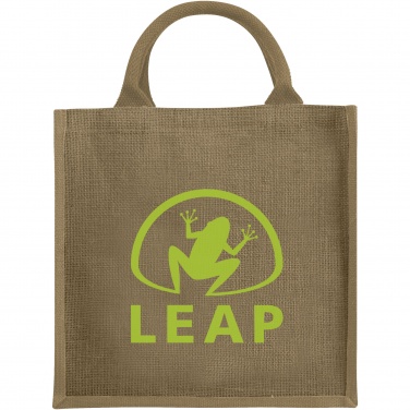 Logo trade promotional giveaway photo of: Chennai jute tote bag 16L