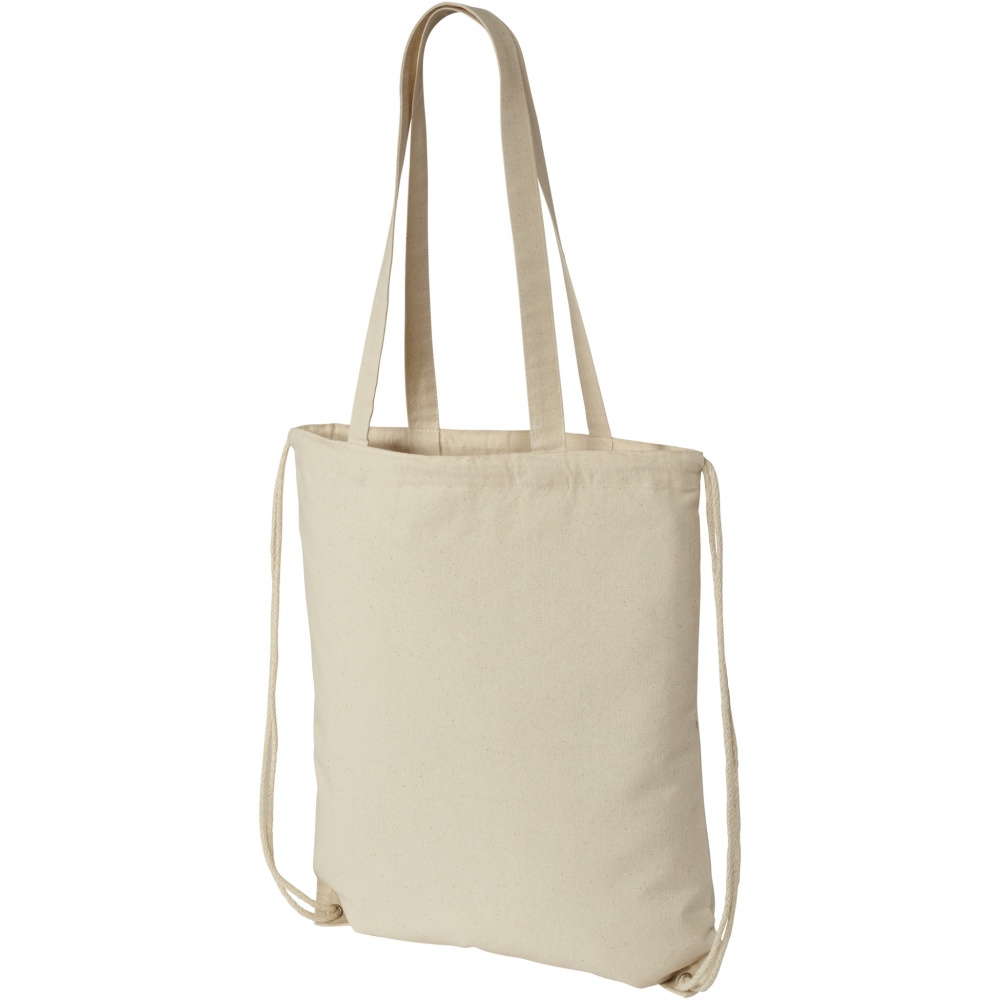 Logo trade business gift photo of: Eliza 240 g/m² cotton drawstring bag 6L