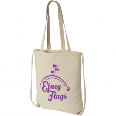 Logo trade promotional item photo of: Eliza 240 g/m² cotton drawstring bag 6L