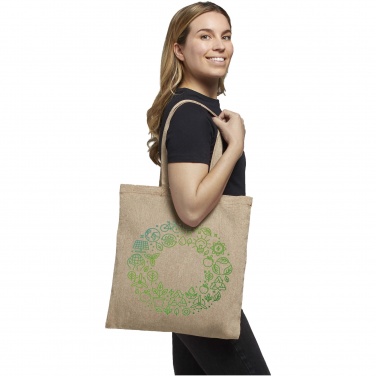 Logo trade promotional merchandise photo of: Pheebs 150 g/m² recycled tote bag 7L