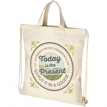 Logo trade promotional product photo of: Pheebs 210 g/m² recycled drawstring bag 6L