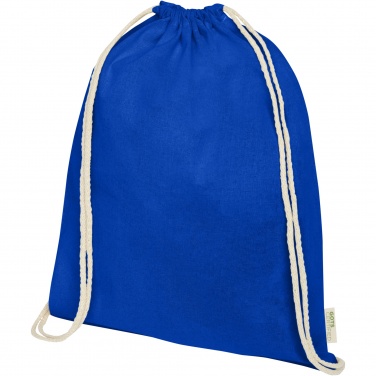 Logotrade promotional merchandise photo of: Orissa 100 g/m² organic cotton drawstring bag 5L