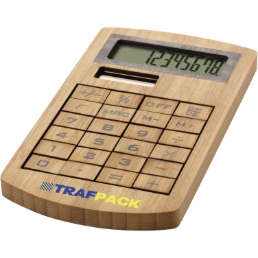 Logotrade advertising product picture of: Eugene calculator made of bamboo