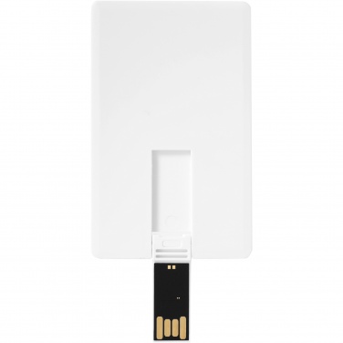 Logo trade promotional merchandise image of: Slim card-shaped 2GB USB flash drive