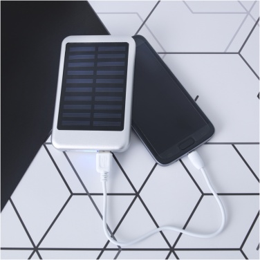 Logo trade corporate gifts image of: Bask 4000 mAh solar power bank