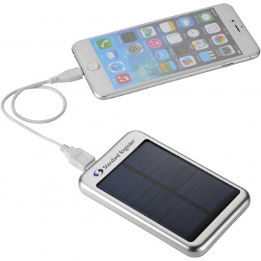 Logo trade promotional giveaways image of: Bask 4000 mAh solar power bank