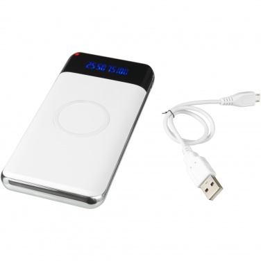 Logo trade promotional merchandise image of: Constant 10.000 mAh wireless power bank with LED