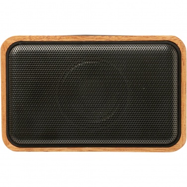 Logotrade advertising products photo of: Wooden 3W speaker with wireless charging pad