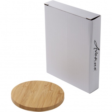 Logo trade promotional giveaways picture of: Essence 5W bamboo wireless charging pad