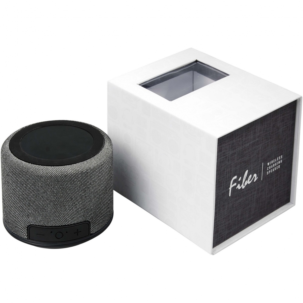 Logotrade promotional items photo of: Fiber 3W wireless charging Bluetooth® speaker