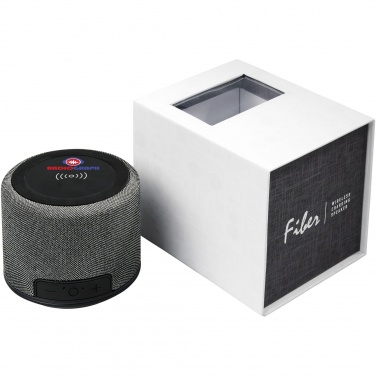 Logotrade promotional product image of: Fiber 3W wireless charging Bluetooth® speaker