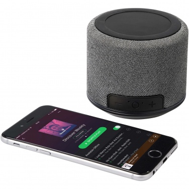 Logo trade corporate gifts picture of: Fiber 3W wireless charging Bluetooth® speaker