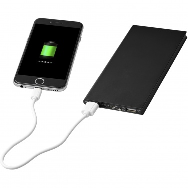 Logo trade business gift photo of: Plate 8000 mAh aluminium power bank